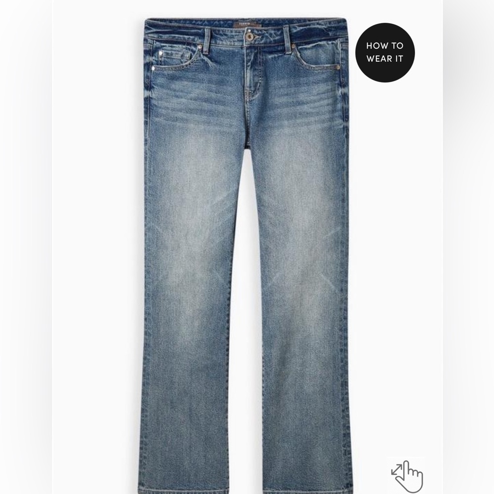 Perfect Slim Boot Classic Denim Mid-Rise Jean in “Laurel Canyon” 20Short - Picture 4 of 6